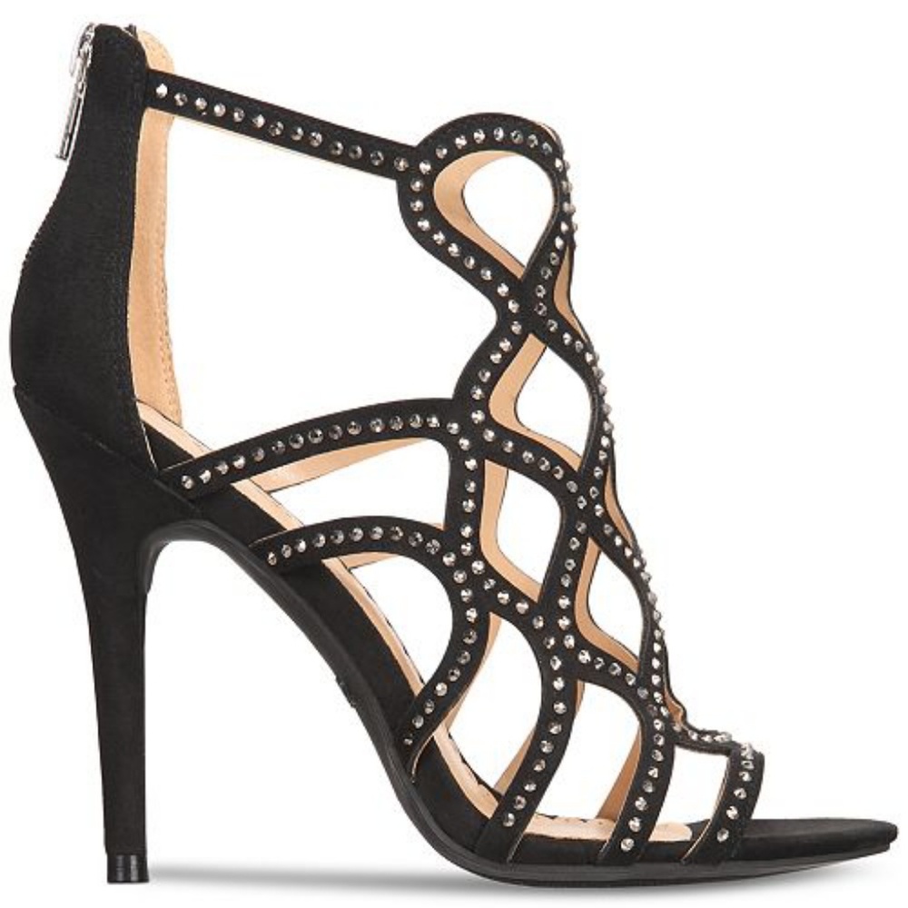 Caged Dress Sandal Heels